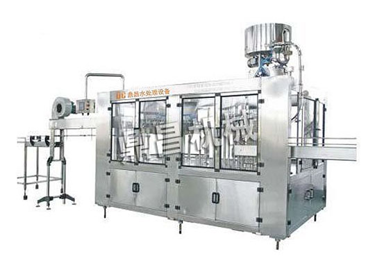 瓶裝全自動灌裝機(jī)-3000瓶小時(shí)　全自動三合一小瓶灌裝線